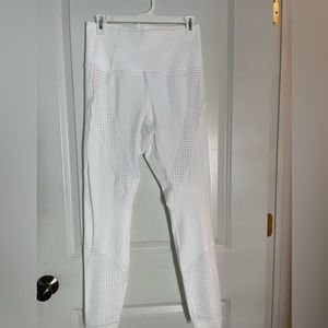 Lululemon White Mesh Leggings